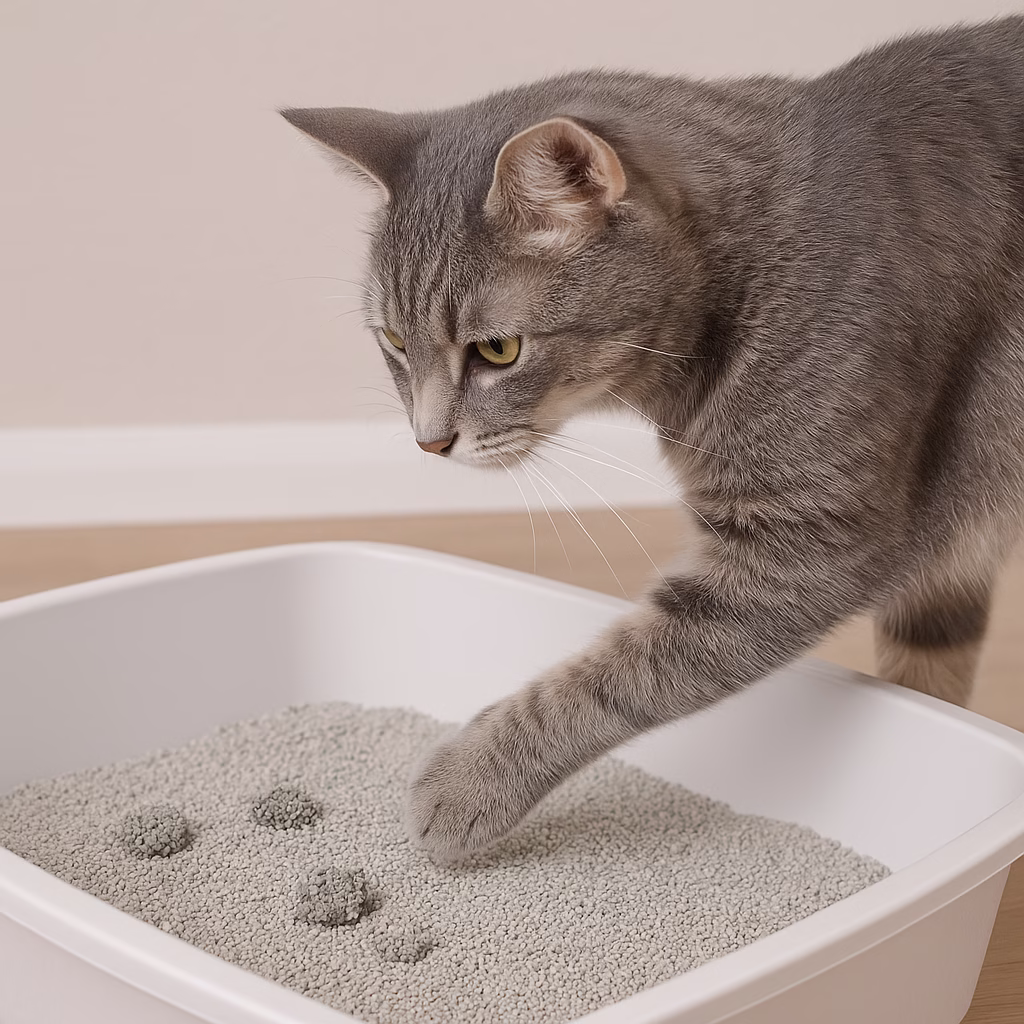 bau pasir kucing